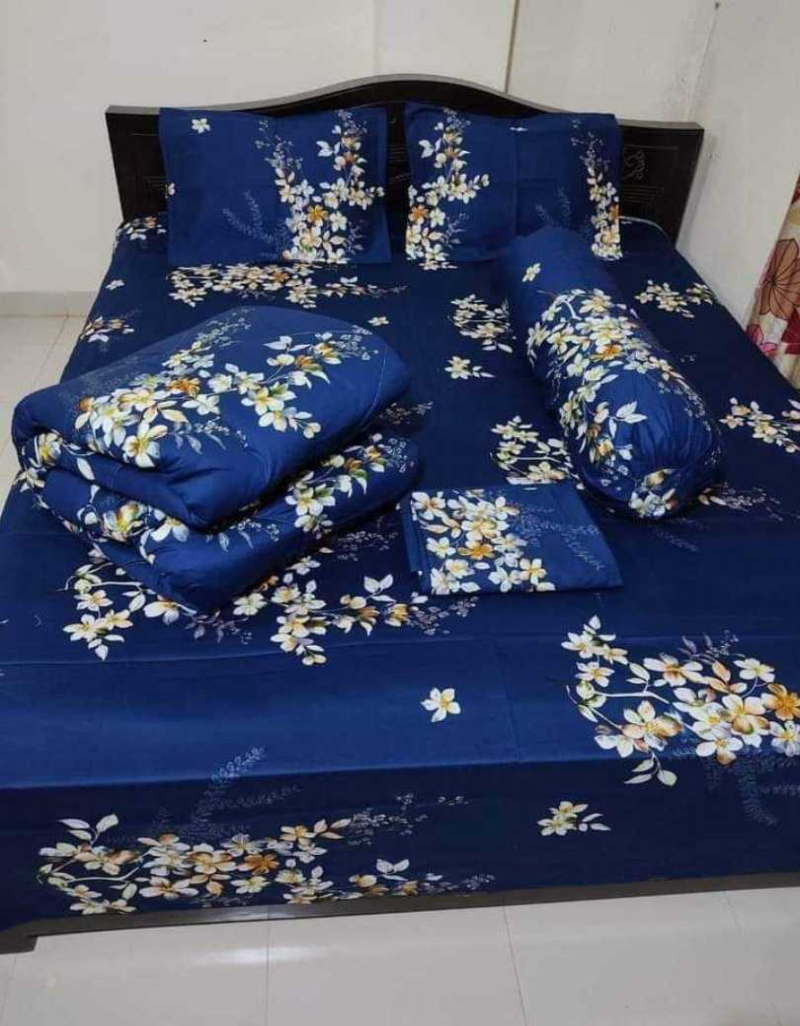 Premium 5-Piece Twill Cotton Comforter Set - শুধু কমফোর্টার নিলে এখানে (√) দিন।